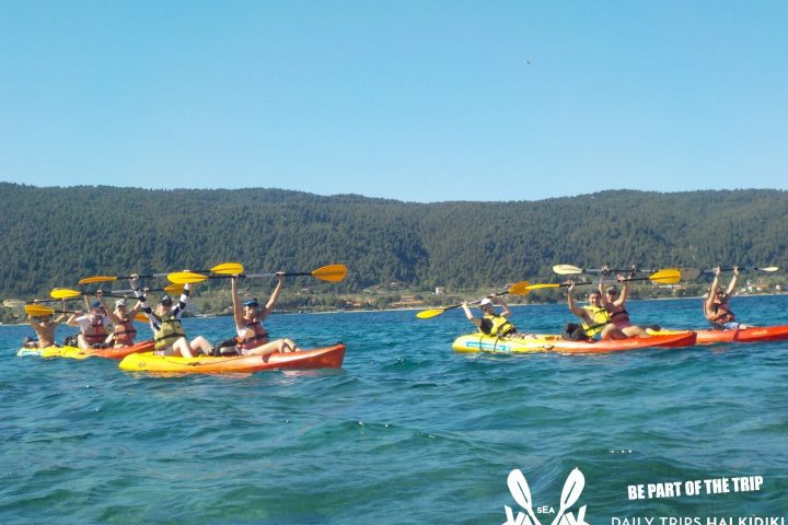 Sea Kayak Halkidiki yoga kayak tours