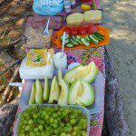 High quality fresh food in the Sea Kayak Halkidiki trips